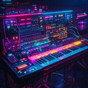 energetic synth beats meeting nostalgic, dark retro vibes.