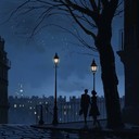 romantic jazz melodies evoking parisian nighttime ambiance