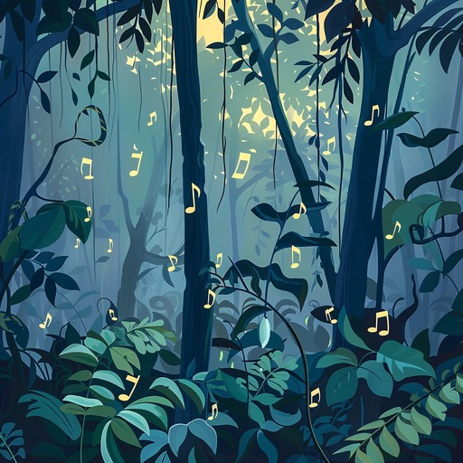 An entrancing afrobeat exploration of groovy rhythms and enigmatic sounds from african forests, creating a hypnotic and mystical atmosphere.