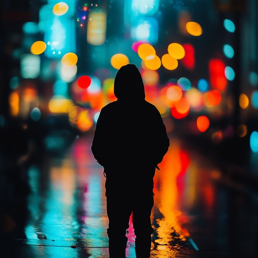 An instrumental r&b track blending smooth, soulful melodies with futuristic electronic beats, evoking the feel of a quiet city drenched in neon lights and subtle rain. The song captures the intangible essence of nocturnal urban life, merging the warmth of classic r&b with modern production techniques.