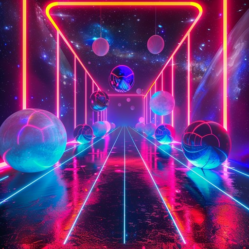 Experience a high energy track with futuristic vibes and driving rhythms, transporting you to an electrifying cosmic dancefloor. The pulsating beats and shimmering synth lines create a captivating atmosphere perfect for an energetic experience.