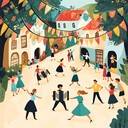 upbeat polka tune brimming with energy and festive spirit