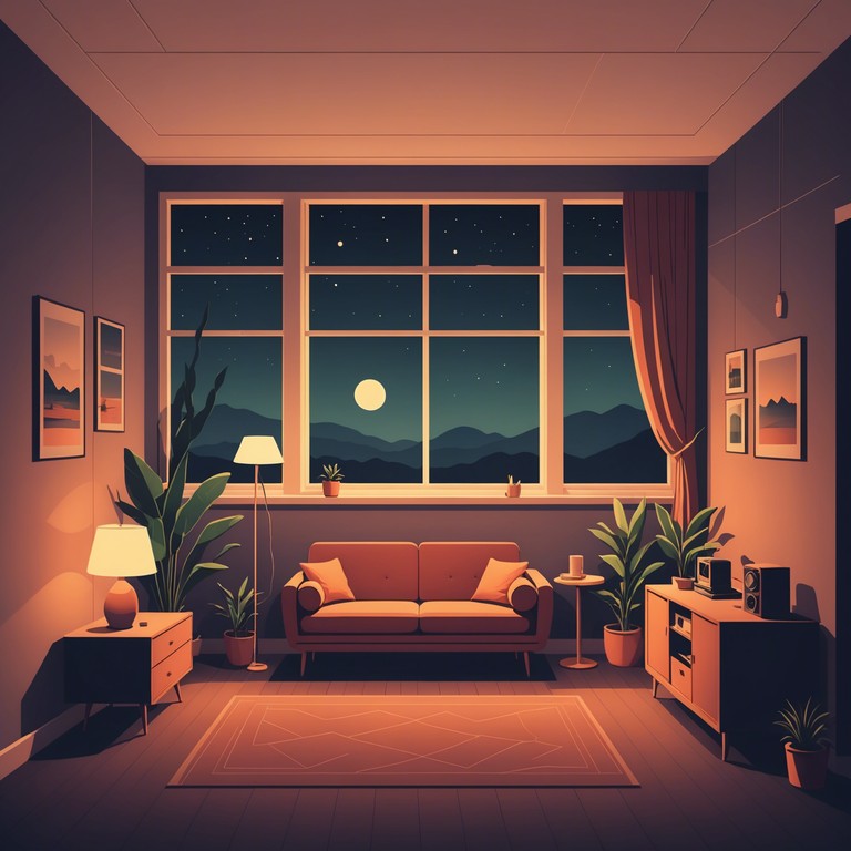 Envision a soothing night with cascading notes of an electric piano, melded seamlessly with the soft beats of new jack swing to provide a peaceful soundtrack that enhances moments of personal reflection or late night lounging.