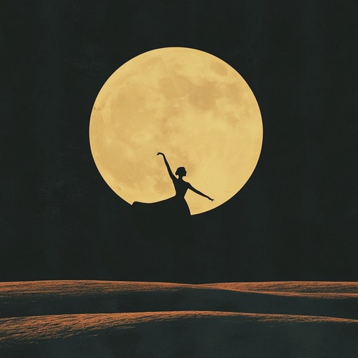 An instrumental piece that combines seductive middle eastern rhythms with sultry melodies, capturing the essence of a nighttime dance in a moonlit desert oasis.