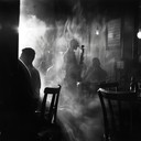 eerie jazz melodies perfect for a film noir atmosphere.