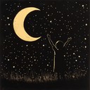 soft melody explores child's wishful thoughts beneath the moon