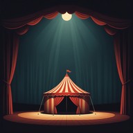 a chaotic auditory journey through a lively circus