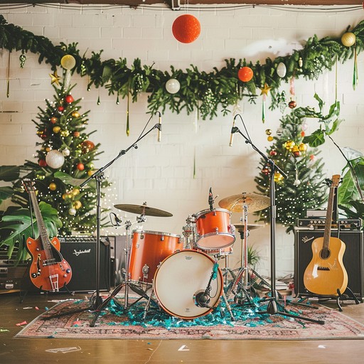 This track features an upbeat garage rock style, infused with the festive spirit through jingle bells and vibrant electric guitar riffs. It's perfect for setting a celebratory mood at holiday gatherings, combining raw energy with seasonal joy.