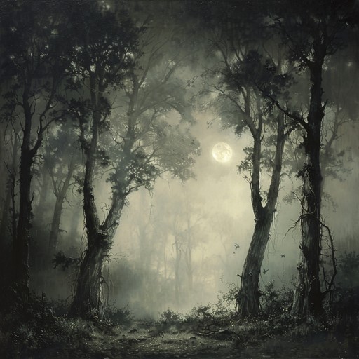 An ethereal instrumental track, capturing the essence of shadowy woodlands. Haunting and mysterious melodies weave through the dark folk setting, evoking a sense of ancient enchantment and enigmatic beauty.