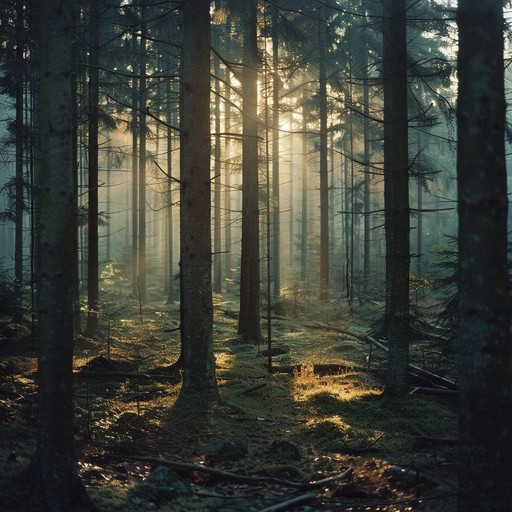 This track features a subtle, mellow tone that mimics the whispering winds through an ancient forest, blending serene notes that evoke a sense of peace and an intimate connection with nature. The calming flow of music invites the listener into a timeless walk through verdant landscapes, enriched by the gentle rustle of leaves and distant bird songs.