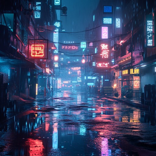 A somber, slowly evolving synthwave composition that reflects the quieter moments of a city drenched in neon, emphasizing introspective and heartfelt melodies with a deeply nostalgic undertone.