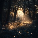 magical forest melodies with calm synthesized background sounds.