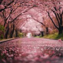 reflective anime tune capturing echoes of blooming sakura trees