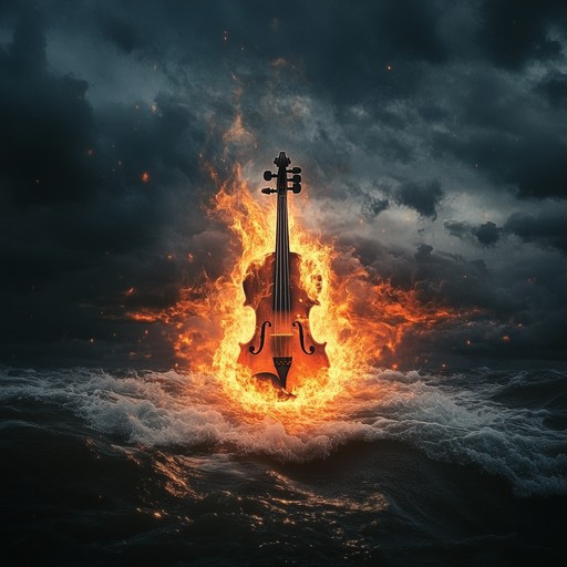 Take a journey with a powerful instrumental where ecstatic melodies mix with dramatic sounds. The violin guides you through a storm of intense emotions, capturing ecstasy in the midst of turbulence. The combination of symphonic metal and violin solos creates a thrilling experience.