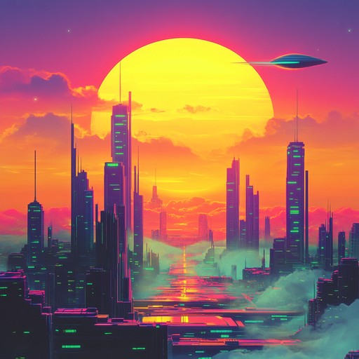 An instrumental electronic track featuring vibrant synth layers and rhythmic beats that evoke feelings of optimism, progress, and new beginnings.