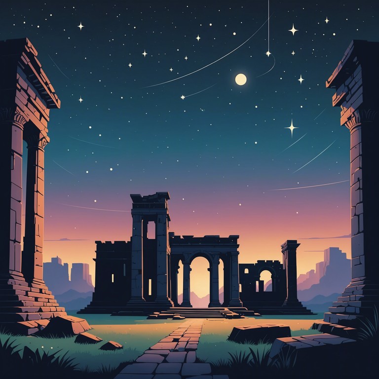 This track combines mystical elements with modern house beats, invoking the feeling of dancing through time amidst ethereal landscapes. The music gently guides the listener through an exploration of ancestral connections and forgotten lore, with haunting melodies and deep rhythms that resonate with the soul of ancient civilizations. The soundscape is rich with echoes of the past, seamlessly fused with contemporary dance rhythms, creating a bridge between two worlds.