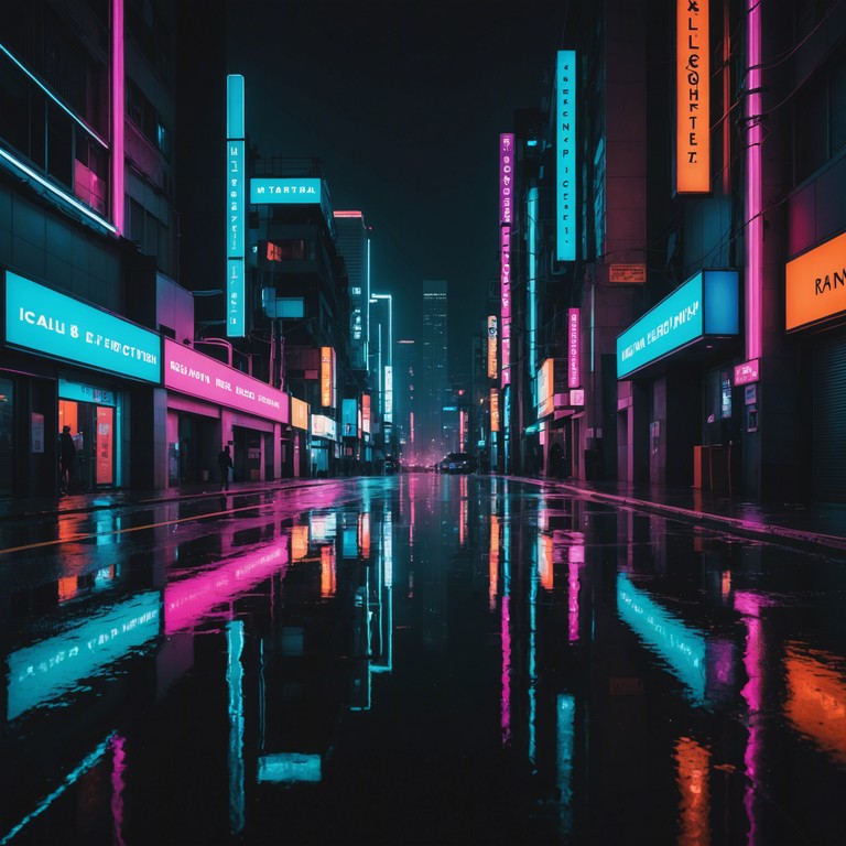 Set in a distant future, this track uses traditional torch lounge elements blended with digital harmonies to evoke the sense of nostalgic love amidst a high tech urban landscape. The music navigates through the complex emotions of a romance in a cybernetic world, where the past meets the future in a delicate dance of sounds.