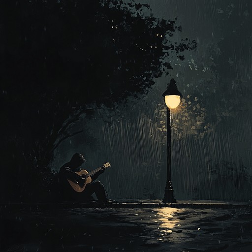 A soothing instrumental blending soft rock rhythms with melancholic undertones, driven by gentle guitar melodies. The piece evokes a sense of introspection and longing, perfect for contemplative moments during late night hours. The progression gradually builds and unwinds, creating an emotional and reflective atmosphere.