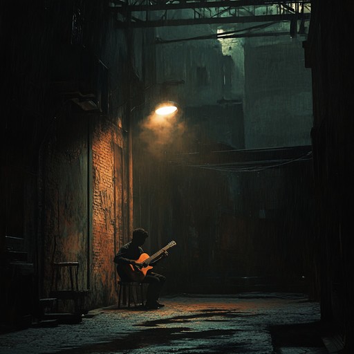 A melancholic journey through dark alleys and empty streets, where the only company is a lonely guitar's cry. An evocative and sultry piece that bleeds the very essence of the blues, perfect for those introspective late night moments.