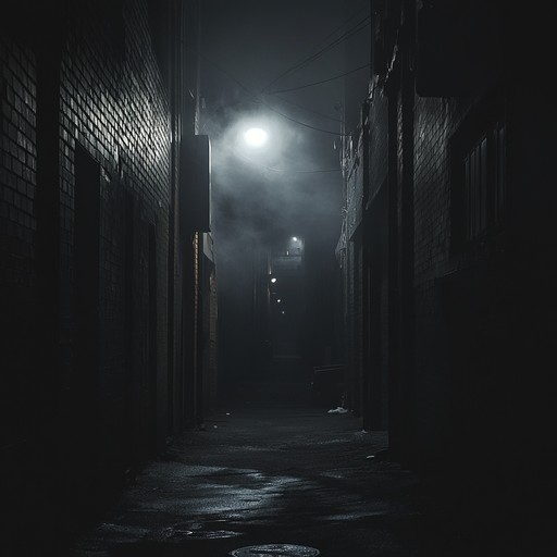 Echoing eerie blues guitar riffs evoke haunted midnight alley vibes