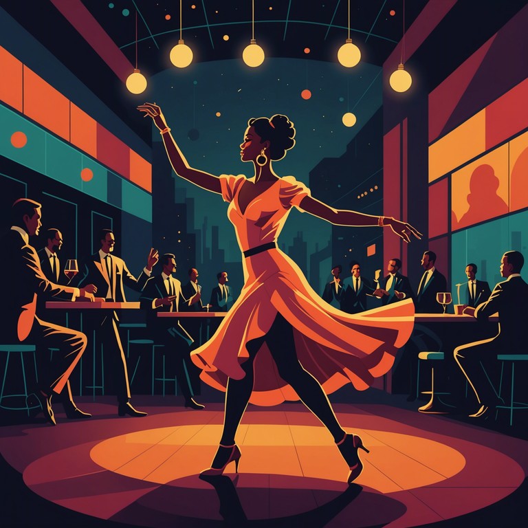 A song where the fierce rhythms of congas create a vigorous environment, supported by smooth jazz harmonies to blend the worlds of latin and jazz into a fiery musical explosion. This track is a perfect showcase of technique and emotive power, melding the aggression of percussive beats with the sultry sound of a saxophone, capturing the essence of latin jazz with an aggressive twist.