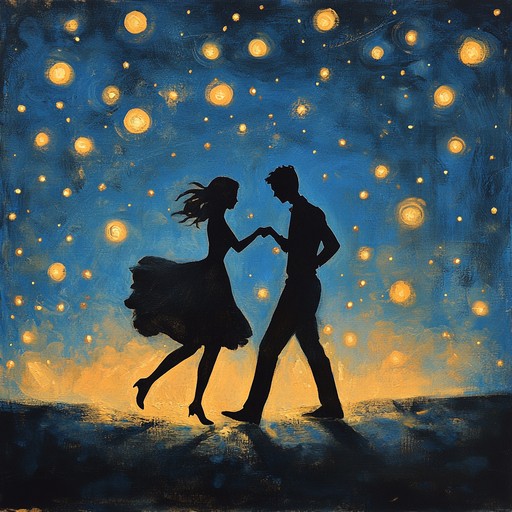 An energetic instrumental waltz that encapsulates the feeling of romance under the evening stars. The track features a vibrant violin with lively rhythms that inspire movement and connection, creating a special moment for lovers.