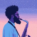 a soothing jazz melody that evokes dreamy nocturnal serenity