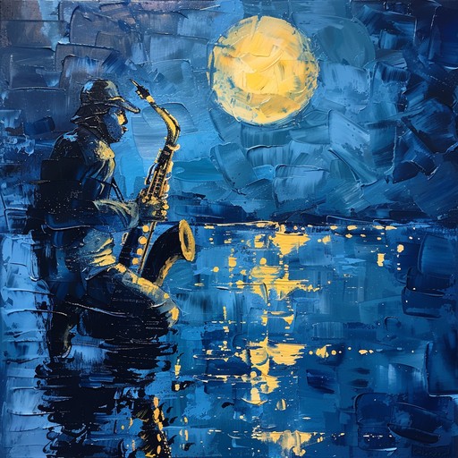 Picture a suave, bass-driven jazz piece that captures the essence of a romantic, sophisticated night out in a bustling city. Soft saxophone notes cut through the cool breeze, accompanied by a laid-back drum groove that leaves listeners swaying softly. A walking bass line carries the piece’s structure while ambient chords set a laid-back, chic mood.