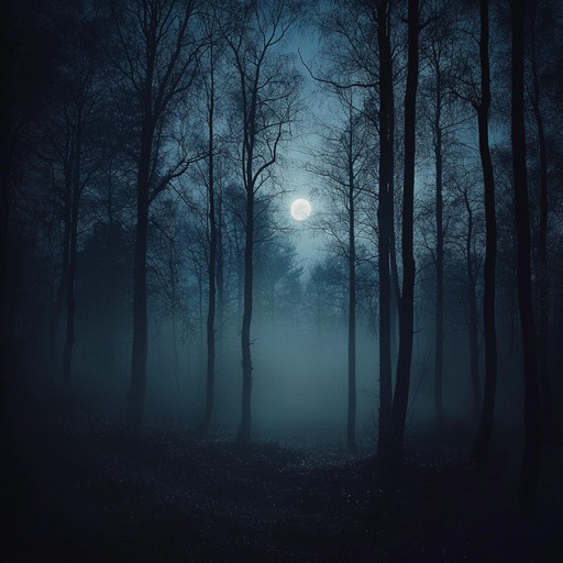 Immerse listeners in a serene nighttime forest with gentle echoes and ambient drones. This composition should evoke the peaceful yet mysterious atmosphere of a moonlit forest, with soft pads and natural sound effects creating an immersive, tranquil experience.