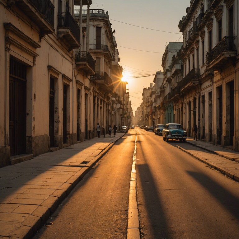 Capture the essence of cuban serenity and the poetic dance of nighttime enchantments with soft congas and a tapestry of ambient sounds that soothe the soul.