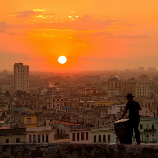 An energetic and rhythmic journey through havana's streets, featuring sultry afro cuban beats and vibrant percussion. Let the congas and horns transport you to a breathtaking sunset where passion fills the air with every note.