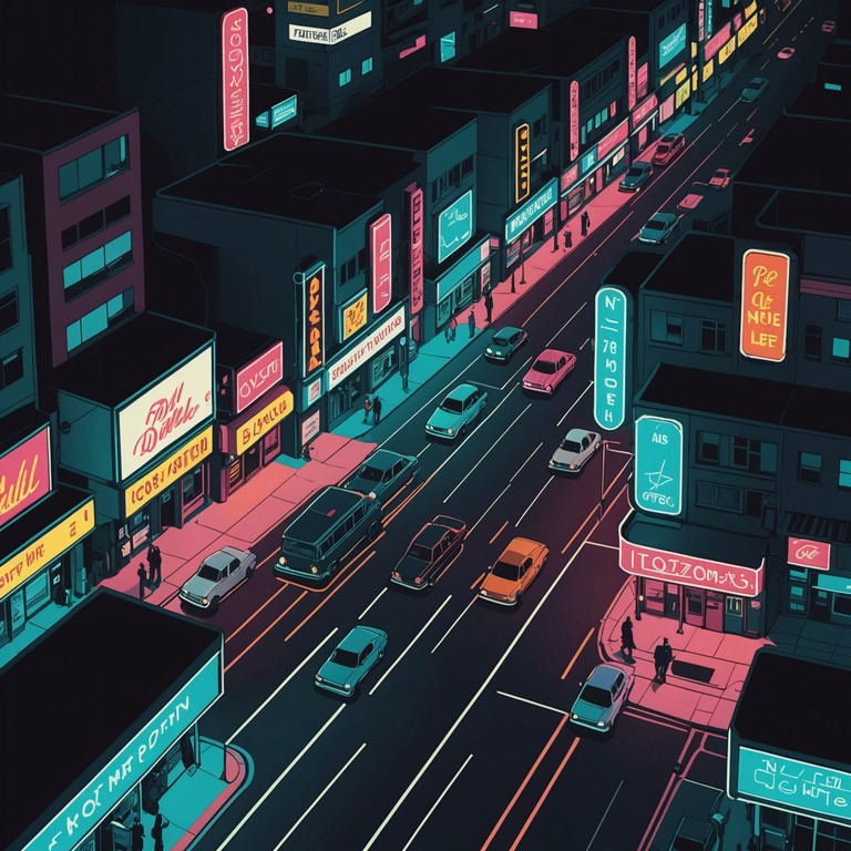 Imagine cruising through the city as twilight deepens, the sky transitions to a canvas of indigos and purples, and the first neon signs flicker to life. The atmosphere is charged with a calm, reflective vibe, encouraging a moment of peace in the urban evening.