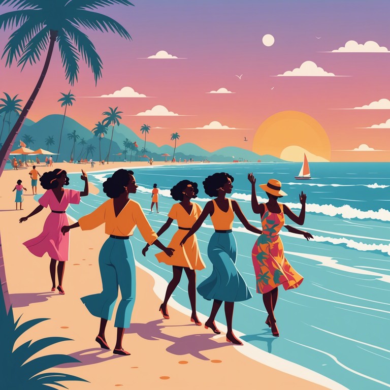 This track is an invitation to dance under the sun with its energetic samba rhythms and uplifting melodies that capture the essence of summer joy. Perfect for beach parties or any festive occasion.