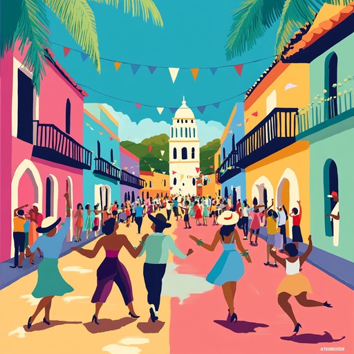 An energetic instrumental track that combines fiery percussion, vibrant brass, and passionate melodies to evoke the spirit and excitement of latin dance.