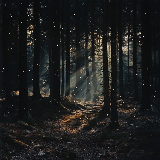 Travel through an ancient, shadowy woodland with bright melodies guiding your way. This piece combines dark folk with elements of hope and renewal, creating a vivid soundtrack that echoes with mystery and light.