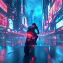 high octane synths propel through a neon drenched cyber metropolis