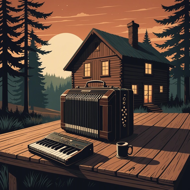 Echoes of the ocean recreates the introspective journey of a sailor, enveloped by the vastness of the sea and the weight of his responsibilities. The music captures the essence of solitude and reflection on a grand scale, with the accordion amplifying the pensive mood.