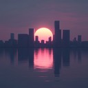 evokes nostalgic sunsets through gentle synth melodies and beats