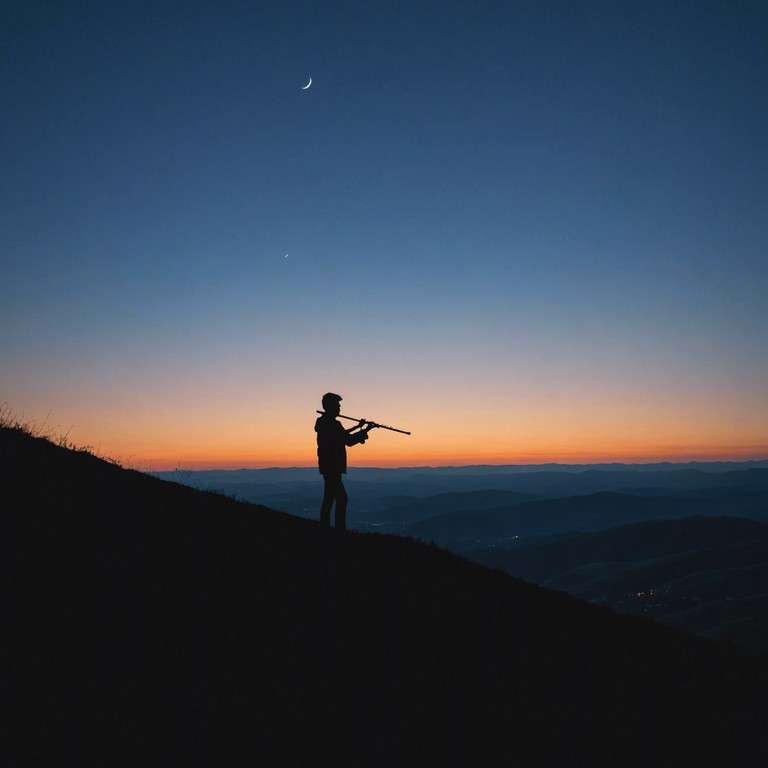 This composition uses a traditional flute to tell a heart stirring story of eternal love and separation in the scottish highlands. The winds carry a song, laden with sweet sadness and eternal hope, painting a sonic picture of an immortal romance, where every melody line speaks of undying affection amid the harsh beauty of scotland's nature.