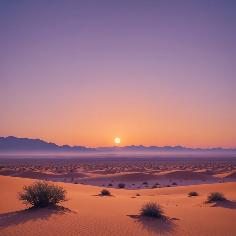 This track features a soulful, ethereal flute solo that emulates the feeling of standing in a vast, sprawling desert at sunset. The melody reflects the tranquility and immense beauty of the desert, conveying a sense of mystery and enchantment intertwined with nature's own music.