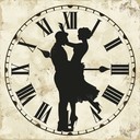 intense and quirky tango fused with clock sounds.