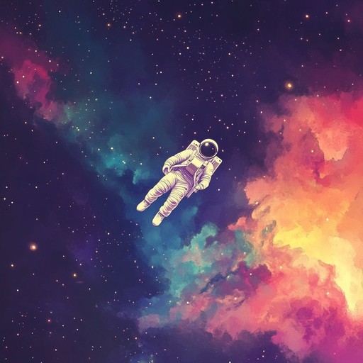 A tranquil instrumental piece blending mellow guitar riffs with dreamy synths, creating an immersive psychedelic rock experience that evokes the feeling of floating through distant galaxies.