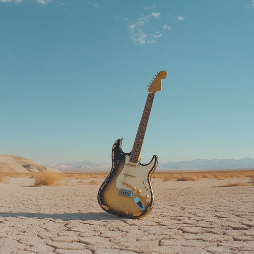 A powerful fusion of groovy basslines with gritty electric guitar solos, driving rhythms, and pulsating beats captures the essence of an adventurous quest through a sun drenched desert.