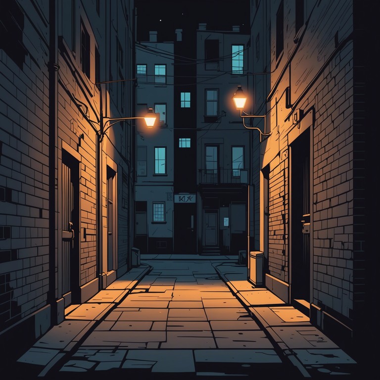 Imagining a late evening stroll through a city's hidden alleys where every shadow tells a story. The unsettling yet captivating essence of punk blends with soul music's expressive intensity, creating a uniquely atmospheric sound enriched by the dark pulse of bass undertones.