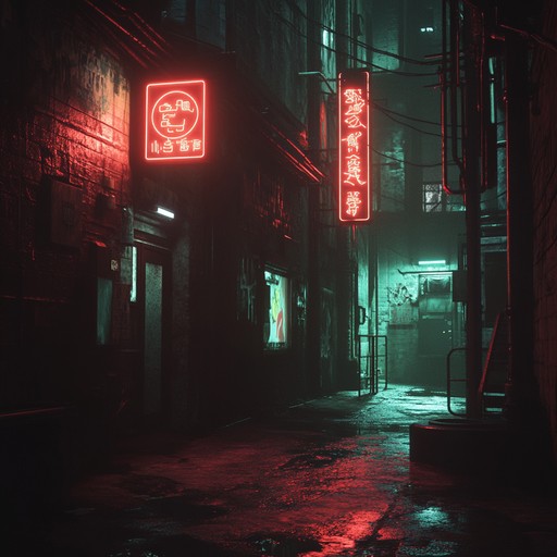 Step into a neon lit alleyway through this suspenseful retro noir instrumental. The track weaves haunting synth melodies with dramatic basslines and eerie sound effects, invoking the tension and mystery of an old detective story in a futuristic setting. Perfect for setting an ominous vibe that keeps listeners on edge.