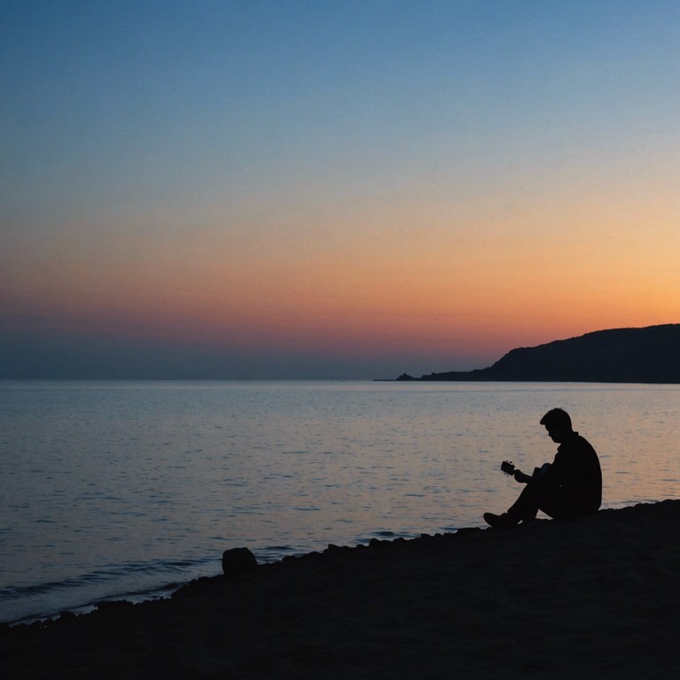 Imagine a slower paced reggae song that captures the essence of a relaxing evening by the sea. The combination of the classical guitar's warm tones with traditional reggae rhythms offers a melody that feels like a soothing embrace, ideal for evening relaxation and introspection.