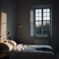 eerie melodies in a quiet bedroom.