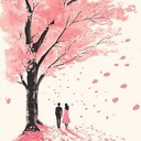 romantic jpop instrumental capturing love beneath cherry blossoms.