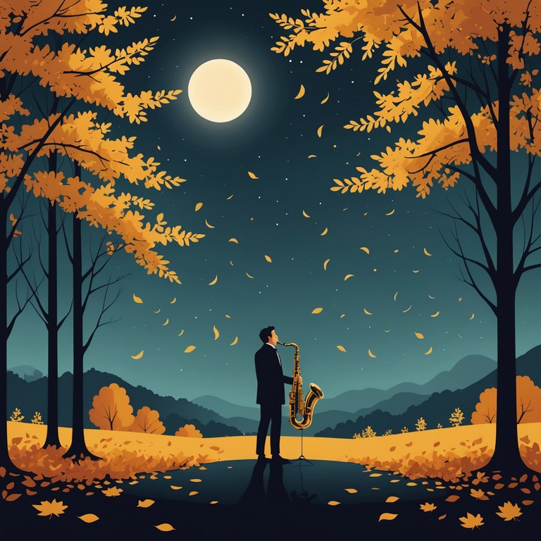 This track features a sultry saxophone serenading through the crisp, autumn night, embodying a blend of longing and sophisticated charm. The sweeping, soft melodies invite listeners into a world of reflective tranquility and intimate moments