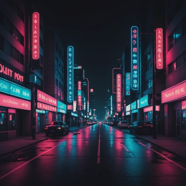 This track blends the ethereal quality of dreamy synthesizers with the raw, pulsating energy of urban beats to create a soundscape that feels like wandering through a neon lit cityscape in a future dystopian world. The harmonies are lush yet the rhythms provide a gritty counterpoint, creating a feeling of surreal beauty juxtaposed with harsh reality.